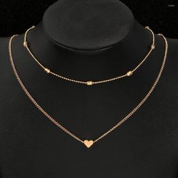 Choker Bohemian Multi Layer Chain Necklaces For Women Fashion Gold Colour Bead Necklace Pendant Statement Jewellery Gifts