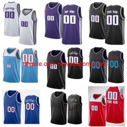 stitched embroidery 2022 Customise DeAaron Basketball Jerseys Harrison Barnes Domantas Sabonis Jeremy Lamb Richaun Holmes Josh Jackson Trey Lyles