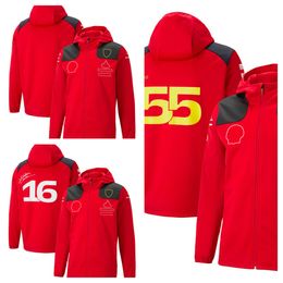 2023 new Formula One Formula One jacket coat sports hoodie casual warm coat official the same team custom model racing suit