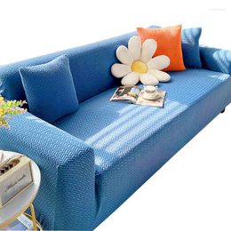 Chair Covers Elastic L-shaped Sofa Cover Jacquard Stretchy Couch Anti-scratch Slipcover For Futon Recliner Loveseat Protector Mat