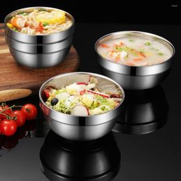 Bowls 304 Stainless Steel Saucer Condiment Sauce Dish Cup Double-layer Thermal Household Plates Container Kitchen Tools Sale