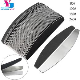 Nail Files 100 Pcs Removalble Pads With One Metal Handle Polish Sanding Buffer Strips Disposable Replaceable Paper Manicure 230214