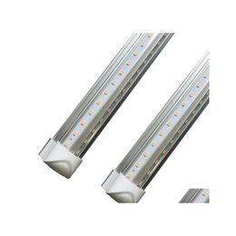 Led Tubes 8Ft Vshaped 4Ft 5Ft 6Ft Cooler Door Integrated Double Sides Smd2835 Fluorescent Lights 3000K 4000K 5000K 6000K Drop Delive Dhimc