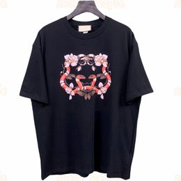 Mens Summer T Shirt High Street Snack Print Tees Men Short Sleeve Tops Asian Size S-XL