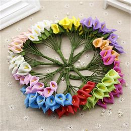 Decorative Flowers Artracyse Artificial Flower PE Calla Lily DIY Travel Fake Garland Bracelet Production Materials Accessories Decoration