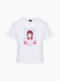 23ss Realisation par Women Designer T shirt Fashion Tops Print Stretch Cloth Women Tee Short sleeved T-shirt