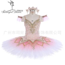 Pink Fairy Doll Variation Ballet Tutu For Girls YAGP Competition Professional Ballet Costumes Dress BT4191