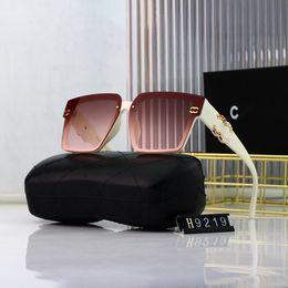 2023 Luxury designer Sunglasses Europe and the United States trend new eyeglass fashion dazzle Colour mirror letter sunglass retro mens and womens Sunglasses