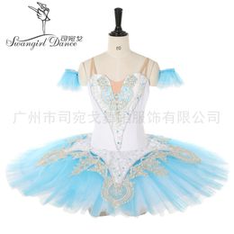 New Arrival Adult Blue White Sleeping Beauty Professional Ballet Stage Costumes Tutu Competition Ballet Costumes BT9122