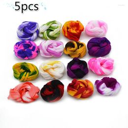 Decorative Flowers 5Pcs Multicolor Tensile Nylon Stocking Material Accessory Handmade Wedding Home DIY Scrapbooking Crafts