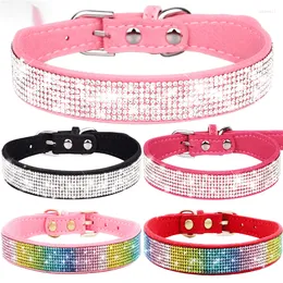 Dog Collars Pet Decorations Shiny Rhinestone Collar Exquisite Necklace Small And Medium Sized Hand Holding Rope