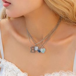 circle pendant necklace fashion Jewellery crystal pendan breastmilk Jewellery necklaces designer multilayer hip-hop style suits diamond-encrusted collarbone chain