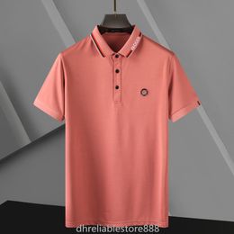 Men's Polos T-shirt fashion designer polo shirt Men Short sleeve Black, red, white and blue cotton shirt