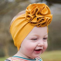 Hair Accessories Corn Kernels Hydrangea Baby Headband For Child Bowknot Headwear Cables Turban Kids Elastic Headwrap