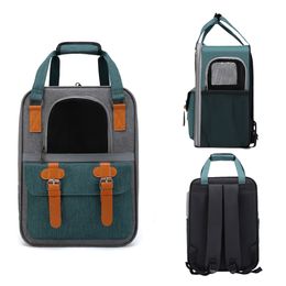Pet Carrier Backpack for Cats and Dogs, Puppies, Safety Features and Cushion Back Support for Travel, Hiking, Outdoor Use