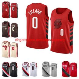 Stitch custom Basketball Jerseys Damian Lillard 2022-23 season white black city Men Women Youth jersey