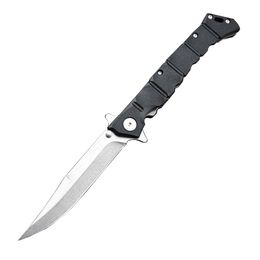 New C0215 20NQL Flipper Folding Knife 8Cr13Mov Black / White Stone Wash Blade Nylon Plus Glass Fibre Handle Outdoor EDC Pocket Knives