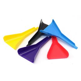Smoking Multifunction Colourful Plastic Cone Funnel Herb Tobacco Filling Preroll Horn Cigarette Holder Portable Snuff Snorter Spoon Sniffer Spice Miller Shovel