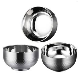 Bowls 3pcs Stainless-Steel Mixing Nesting Bowl Set For Space Saving Storage Kitchen Chef Stoare Cooking