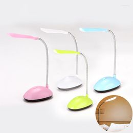 Table Lamps 4 Styles Mini LED Desk Lamp Book Light 3XAAA Battery Not Include Eye-Protection Children Study Office Dimmiable