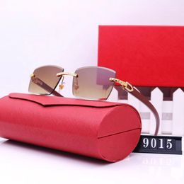 Designer sunglasses woman sunglasses carti square sunglasses Retro Rectangle Goggle gold Frame Buffalo Horn Sunglass classic carti sunglasses for women