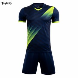 Outdoor T-Shirts Men Soccer jersey set uniforms Women Jersey Sublimation Set Kids jerseys dress Football Shirts Sports Uniform Training Suit 230215