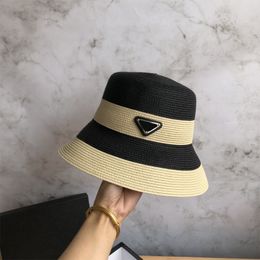 Womens Designer Bucket Hat Fashion Knitted Caps Luxury Straw Sun Visor Hats For Men Woman Bonnet Beanies Baseball Cap Casquette 2302151BF