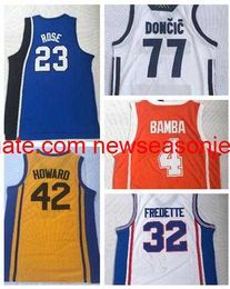 iversity of MENS 23 ROSE 4 BAMBA 42 HOWARD 32 FREDETTE Basketball jerseys men Basketball wear College Trainers online store for sale