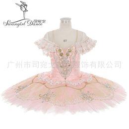 Peach Pink Sugar Plum Fairy Classical Platter Ballet Tutus Professional Costumes Adult BT4176