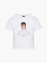 23ss Realisation Par Women Designer t Shirt Fashion Tops Colour Makeup Print Tees Short-sleeved T-shirt