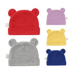 Caps Hats Kids Ins Cotton Children Boys Girls Fashion Cartoon Mouse Ears Spring Autumn Winter Beanies Hat 27 Colours Newborn Baby C Dh5Rz