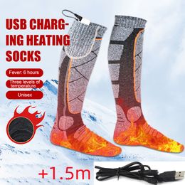 Beach shoes Winter Sport Electric Socks Thermal Warm Heating Thermosocks Foot Warmer Heated Skiing for Camping Cycling Hiking 230214