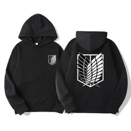 Men's Hoodies Sweatshirts Japan Anime Attack on Titan Men Hoodies Autumn Casual Pullover Sweats Hoodie Fashion Sweatshirts Hip Hop Sweatshirt Clothes 230215