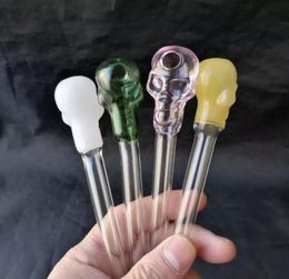 The new multicolor pastern bone pot Wholesale Glass bongs Oil Burner Glass Water Pipes Oil Rigs Smoking Free
