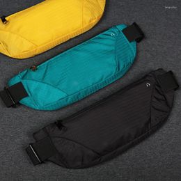 Waist Bags Colourful Bag Belt Pouch Zip Fanny Pack Sports Crossbody Women Men Solid Colour Waterproof Bum