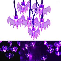 Strings Halloween Bat String Lights 4.5m 20LEDs Garden DIY Decoration Lamps For Yard Christmas Battery Operated Festival Party Lighting