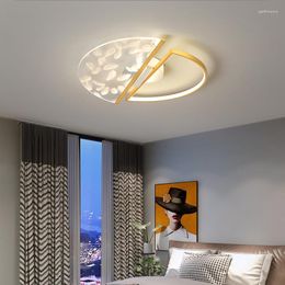 Ceiling Lights Minimalism Design Modern Led For Living Room Bedroom Dining Study Gold Finished Lamp Fixture