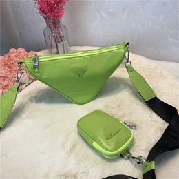 Cheap Purses Clearance 60% Off Handbag trendy spring and Summer Triangle two piece set simple women's Single Messenger sales