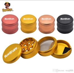 Smoking Pipes 60 mm Smoke Grinder Four Layer Aviation Aluminum High Grade Grinder Chinese Wind Drum Type