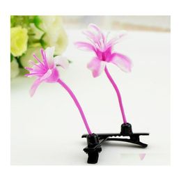 Hair Clips Barrettes Hairpin Korean Lovely Novelty Plants Headwear Bud Antenna Hairpins Lucky Grass Bean Beautifly Pins Jewelry Dr Dhj9W