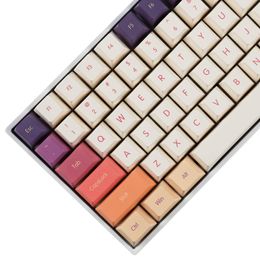 Keyboards 143 Smoke Cloud Keycaps Cherry Profile Dye Sub Thick PBT 5 Sides Keycap set For ANSI 104 TKL GK61 96 75 GMMK NCR80 Mx Keyboard T230215