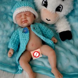 Dolls 7" Micro Preemie Full Body Silicone Wronged bady Doll "Lucas" and "Lila"Lifelike Mini Reborn Doll Surprice Children Anti-Stress 230215