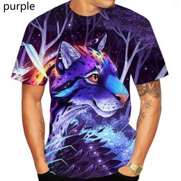 Men's T Shirts 2023 Fashion Animal Shirt 3d Print Cheetah Cool For Men Women Casual Summer Sports Tops Tee