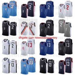 2022 Basketball Jerseys Leonard Mens City Paul George Blue Grey Sleeveless Shirt S-XXL Jersey