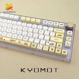 Keyboards KYOMOT Corgi Keycap PBT Dye Sublimation Profile XDA 135 Keys for Cherry MX Switch DIY Customize Layout Filco Mechanical Keyboard T230215