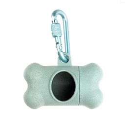 Dog Car Seat Covers With Buckle Trash Small Poop Bag Dispenser Portable Accessories Bone Shape Waste Garbage Carrier Holder Multipurpose