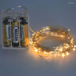 Strings 100 33ft 100LEDs Remote Control Battery Operated Led Fairy Starry String Light Holiday Wedding Party Decor On Silver Wire