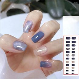 False Nails 24Pcs/set Finished Fake Nail Anti-crack Reusable Graffiti Colourful Kits Supplies