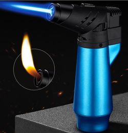 Latest Torches torch lighter Jet flame Fire Switch Windproof Butane Refillable Cigarette lighters Cigar igniter 4 Colours