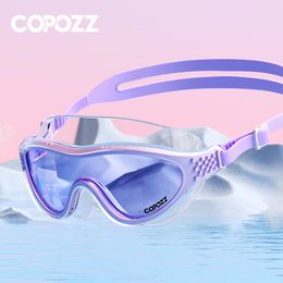 goggles Professional Anti-Fog Men Women Swimming Goggles UV Protection Adjustable Swimming Glasses Large Frame Silicone Pool Eyewear 230215